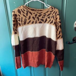 Fall sweater SZ 2Xl but fits like a LARGE